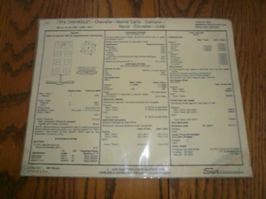 1976 Chevrolet Chevelle Monte Carlo Corvette Camaro Nova - Vintage 690-760-047 - Picture 1 of 2