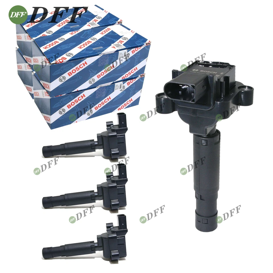 4X Bobina de encendido BOSCH PARA MERCEDES-BENZ C230 W203 Kompressor 1.8L L4 0001501580 Foto 1 de 4