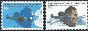 1979 AAT SG# 35/6 First Flight over South Pole Anniversary set of 2 Mint MUH MNH - Picture 1 of 1
