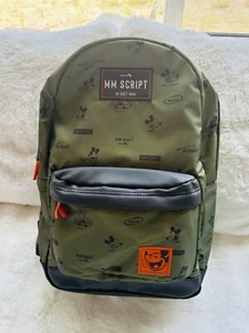NWT Mickey Mouse Backpack "Disney Artist Series" by Bret Iwan Green/Orange - Picture 1 of 9