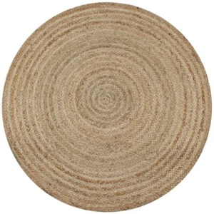 vidaXL Area Rug Braided Jute 150 cm Round - Picture 1 of 5