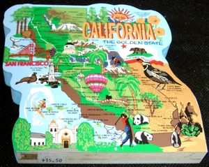 The Cat's Meow Village, Kalifornien Staatskarte, 2001, ausgezeichnet - Bild 1 von 2