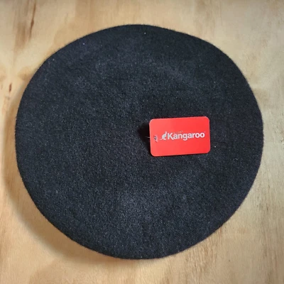 Gorra boina negra de lana Kangarool para todo género nueva con etiquetas talla única (T1) Foto 1 de 4