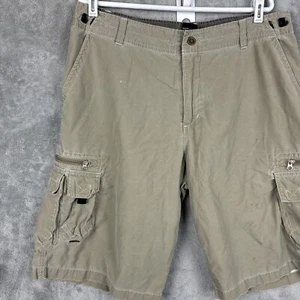 Vintage Kuhl Shorts Men XL Brown Belted Dry Cargo Lightweight Hiking Retro - Picture 1 of 11