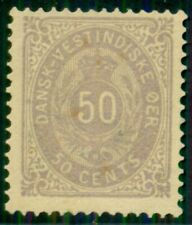 DANISH WEST INDIES #13a (13b) 50 cent gray violet, pr. II, og, NH VF Facit $715