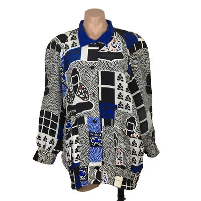 Jaqueta de Seda ESCADA Thousand BUDDHAS TAMANHO 36/6 Vintage Anos 80 Bombardeiro Estampa Total - Imagem 1 de 4