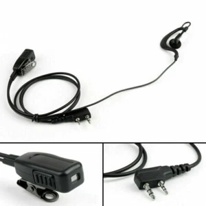 1x G-Shape Ear Hook Zestaw słuchawkowy douszny PTT MIC 2-pinowy do Baofeng Kenwood Radio U9 - Zdjęcie 1 z 6