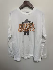 Vintage Hypercolor Shirt Adult Large White Hyper Grafix Single Stitch USA Made - Picture 1 of 6