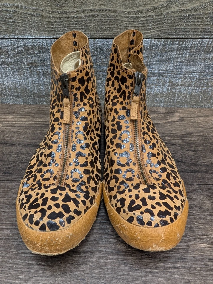 Converse Chuck Taylor All Star Leopard Leather Shroud High Top Sneaker Women's 8 - Image 1 of 4