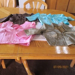  MENGE 4 TOPS rosa PISTA olive Choli Seidenmischung BLUSE für Rock MÄDCHEN 28 ZOLL BÜSTE - Bild 1 von 11