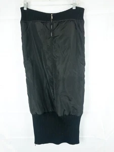 Post Card Ski Black Puffy skirt US 6 zip front And Side italian Luxury Ski - Picture 1 of 9