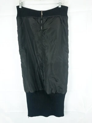 Post Card Ski Black Puffy skirt US 6  zip front And Side italian Luxury Ski - Image 1 of 4