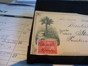 Plantation scene, Richmond Virginia VA.  cotton bale, palm tree, , 1899. - Picture 1 of 3