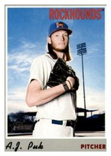 2019 Topps Heritage Minor League #47 A.J. Puk Midland RockHounds