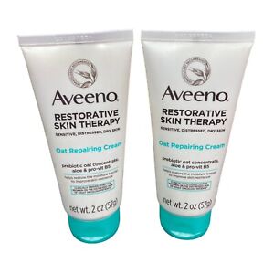 Aveeno Restorative Skin Therapy Moisturizing Oat Repairing Cream 2 Oz Each Lot 2