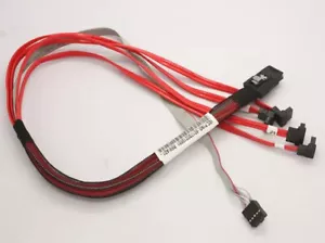 HP 538872-002 MiniSAS SFF-8087 (Target) to SATA (Host, Controller) Reverse Cable - Picture 1 of 3