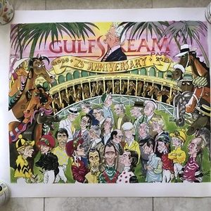 Gulfstream Park Thoroughbred race horse poster, 2014 - Picture 1 of 17