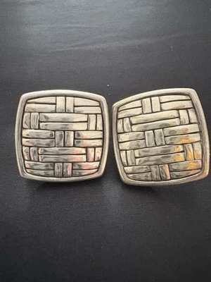 John Hardy Bedeg Woven Sterling Silver Earrings - Image 1 of 3