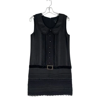 Vestido Anna Sui "Gossip Girl" para Target Serena cintura caída talla 11 manga negra Foto 1 de 4