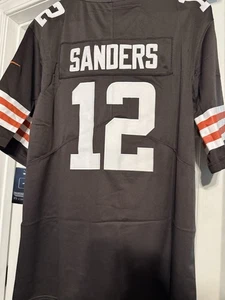NEW- SANDERS GAME-TIME CLEVELAND JERSEY SIZE MEDIUM - Picture 1 of 4
