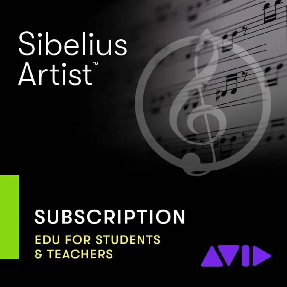 Sibelius 1-Year Subs - Education | Boxed | Avid Sibelius | Software - Bild 1 von 1