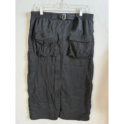 Falda H&M Para Mujer Talla 12 Midi Detalle Hebilla Cintura Elástica Foto 1 de 4