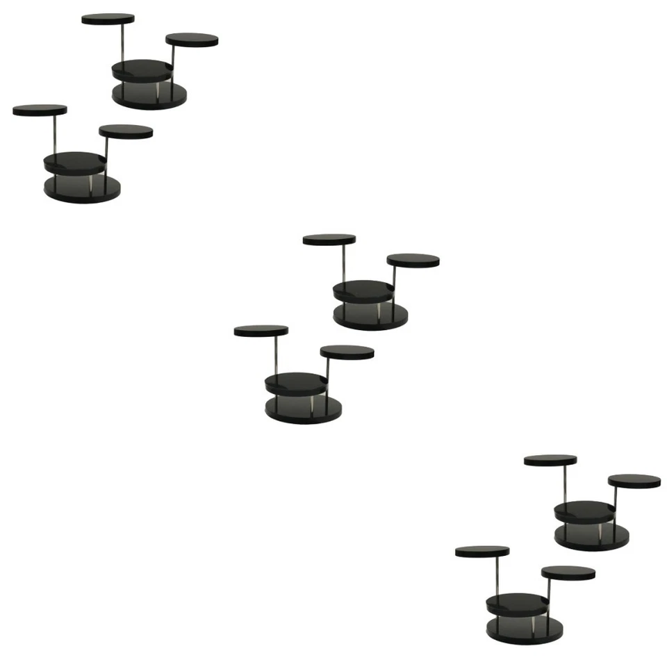  6 stücke Schmuck Display Stand Acryl rotierender 3 Schicht Halskette Ring - Bild 1 von 4