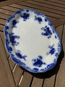 Antique Flow Blue Large Platter-Alfred Meakin – Belmont Pattern – 1870-1882 - Picture 1 of 10