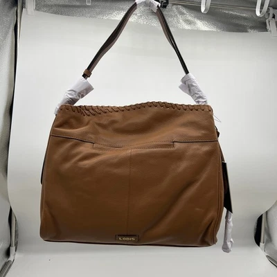 LODIS Mujer Cartera Texas Cuero Evelyn Bolso de Hombro Marrón Camel Foto 1 de 4