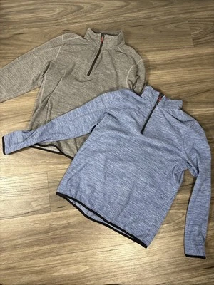 Avalanche Para Hombre Cuarto Cremallera Top Stand Up Pullover Azul y Gris Lote De Dos Medianos Foto 1 de 4