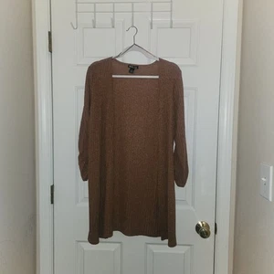 By Design Womens Open Soft Cardigan Sweater Pink Rose Gold Size M - Picture 1 of 6