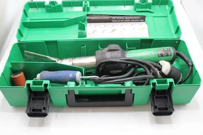 Leister Triac ST Heat Gun Welder 220V  W/ Large Nozzle  & Roller Roofing Tool - Image 1 of 4