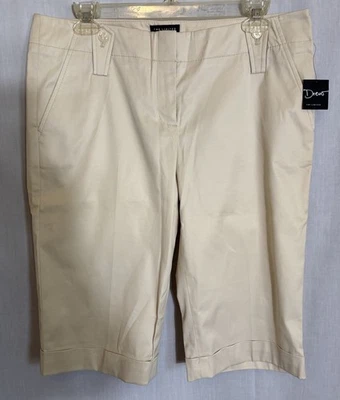 Pantalones Cortos Bermudas The Limited Beige Drew Fit Talla 8 Nuevos sin Etiquetas Foto 1 de 4