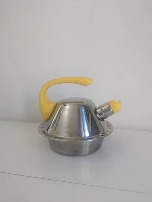 Vintage IKEA Efverlund UFO Stove / Hob Stainless Steel Whistling Kettle -Sputnik - image 1 of 4