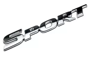 NEW SPORT Car Styling 3D ABS Chrome Logo Car Sticker Emblem Badge Door Decal. - Picture 1 of 2