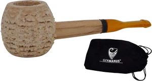 Corncob Pfeife - Short Apple, Gerade - Tabakpfeife Inkl. Pfeifenbeutel - Bild 1 von 2
