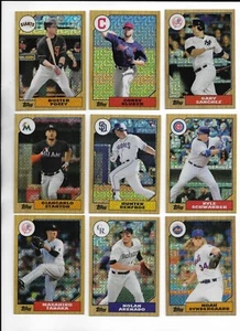 2017 Topps '87 Topps Silver Pack Chrome Pick-A-Card Posey Kluber Sanchez Arenado - Bild 1 von 1