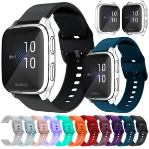 Uhrenetui + Armband für Garmin Venu SQ/SQ 2 Musik Silikon Armband TPU Abdeckung - Bild 1 von 38