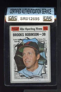 1970 Topps #455 Brooks Robinson Signed CAS - Bild 1 von 2