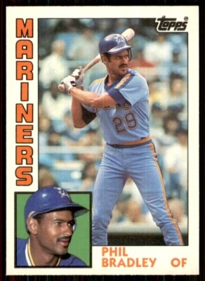 1984 Topps Traded Phil Bradley Seattle Mariners #15T - Image 1 of 2