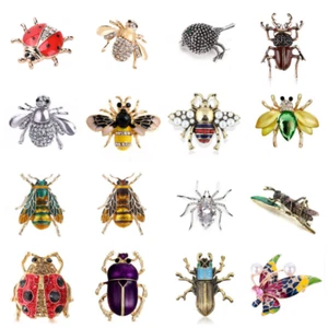 Broche Taladro Completo Dibujos Animados Escarabajo Ladybug Hormiga Pájaro Caracol Broche Insecto - Imagen 1 de 24