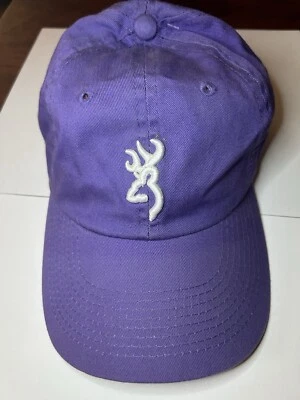 Browning Hat Cap Womens Purple Solid Embroidered Casual Hunting Adjustable - Image 1 of 4