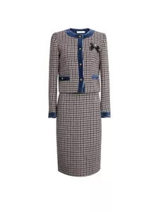 women suit set business casual vintage classic pink girls wool winter princess - Picture 1 of 3
