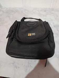 Vintage Retro 90s CASE LOGIC 20 CD DVD Case Holder Sleeve Black Folio Zipper - Picture 1 of 4