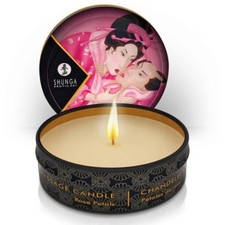 Bougie de Massage Aphrodisia Roses Petales Shunga