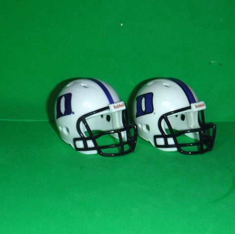 Duke Blue Devils Pocket Pro Football Helmets Riddell Pocket Pro Helmets (2) Cover