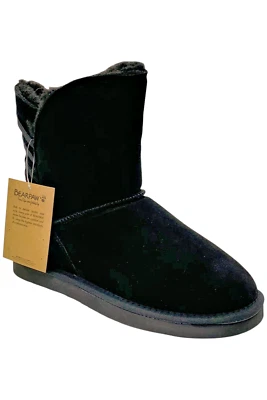 BEARPAW Kylee Women's Suede Boot with NeverWet Black - Image 1 of 3
