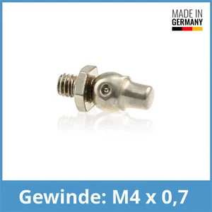 Helmöler DIN 3410 A M4 x 0,7 Messing vernickelt - Picture 1 of 1