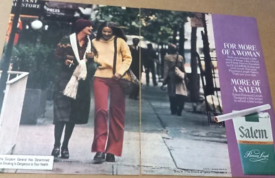 Anuncio impreso 1974 - Salem Cigarettes novias mujer fumar tabaco publicidad Foto 1 de 2