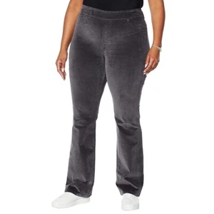 Gray Velvet Bootcut Jeans 5X Stretch Soft Pull On Pants DG2 Diane Gilman New - Picture 1 of 7